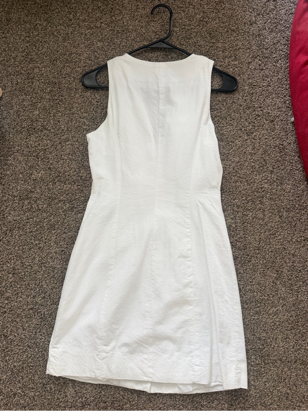 a new day White Button-Front V-Neck Mini Dress - Picture 4 of 4
